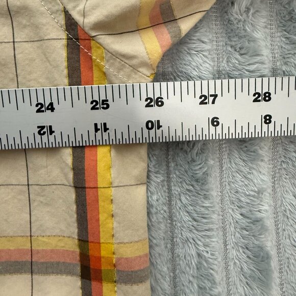 Southpole Mens XL Retro Plaid Short‎ Sleeve Button Up Shirt Hexagon Streetwear - Picture 5 of 7